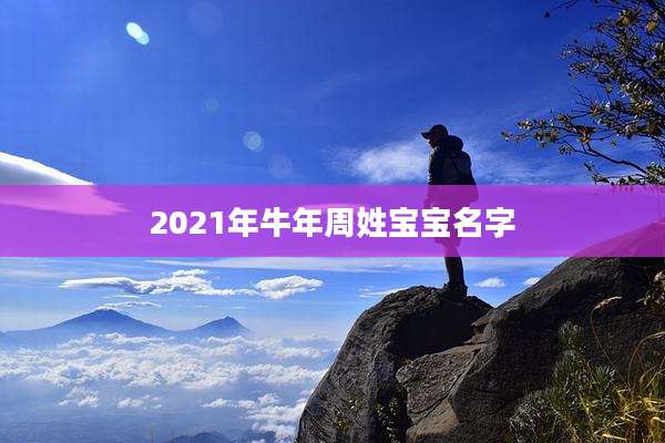 2021年牛年周姓宝宝名字