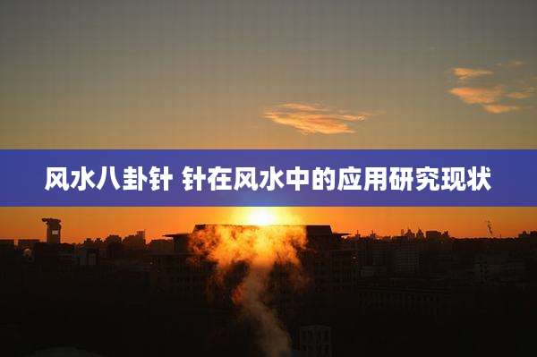风水八卦针 针在风水中的应用研究现状