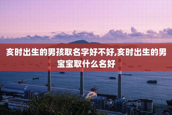 亥时出生的男孩取名字好不好,亥时出生的男宝宝取什么名好