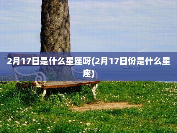 2月17日是什么星座呀(2月17日份是什么星座)