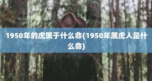 1950年的虎属于什么命(1950年属虎人是什么命)