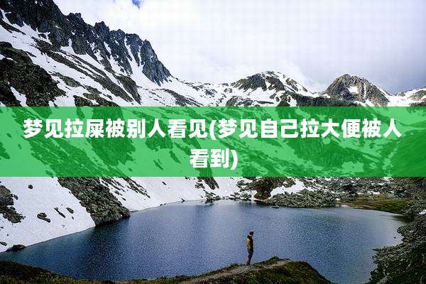 梦见拉屎被别人看见(梦见自己拉大便被人看到)