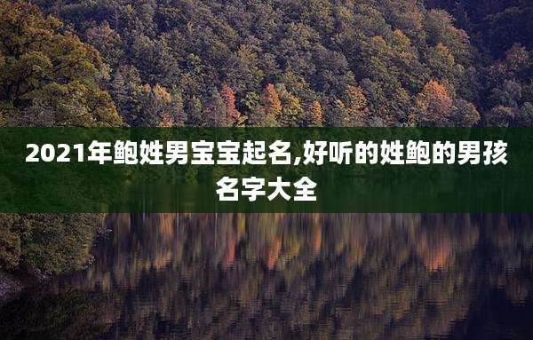 2021年鲍姓男宝宝起名,好听的姓鲍的男孩名字大全
