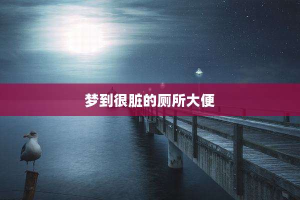 梦到很脏的厕所大便