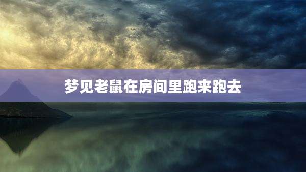 梦见老鼠在房间里跑来跑去