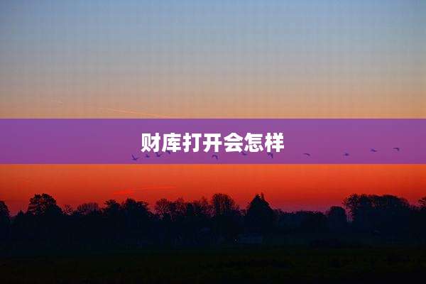 财库打开会怎样