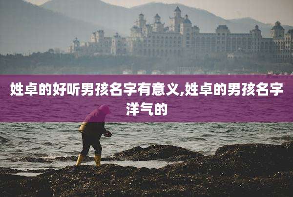 姓卓的好听男孩名字有意义,姓卓的男孩名字洋气的