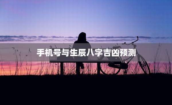 手机号与生辰八字吉凶预测