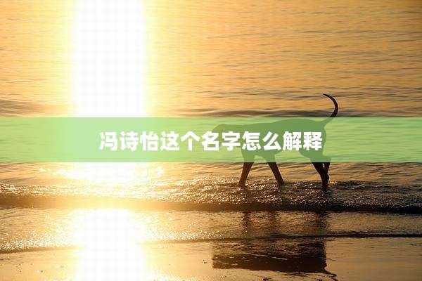 冯诗怡这个名字怎么解释