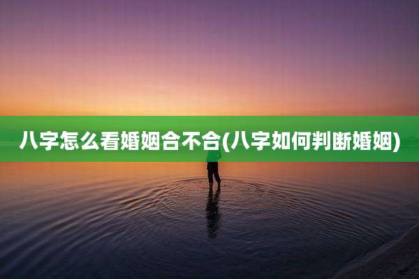 八字怎么看婚姻合不合(八字如何判断婚姻)