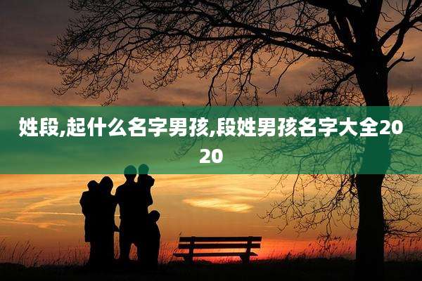 姓段,起什么名字男孩,段姓男孩名字大全2020