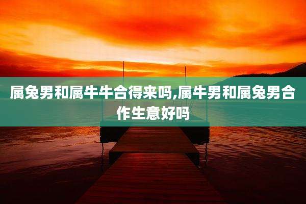 属兔男和属牛牛合得来吗,属牛男和属兔男合作生意好吗