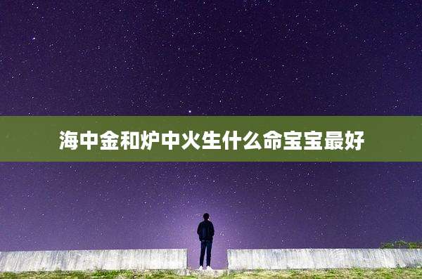海中金和炉中火生什么命宝宝最好