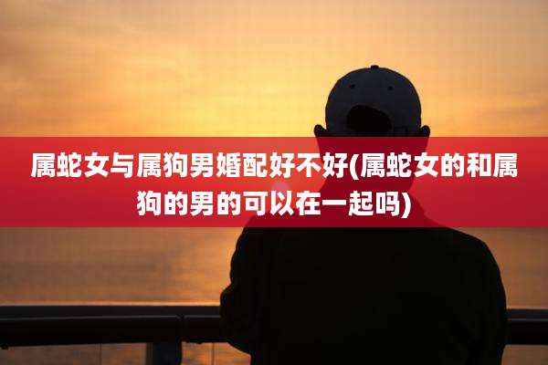 属蛇女与属狗男婚配好不好(属蛇女的和属狗的男的可以在一起吗)