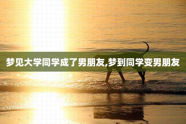梦见大学同学成了男朋友,梦到同学变男朋友