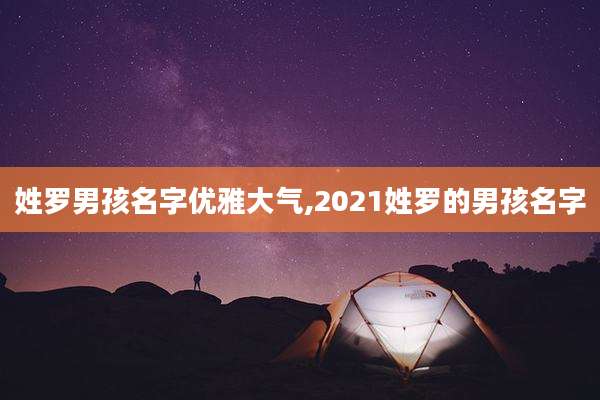 姓罗男孩名字优雅大气,2021姓罗的男孩名字