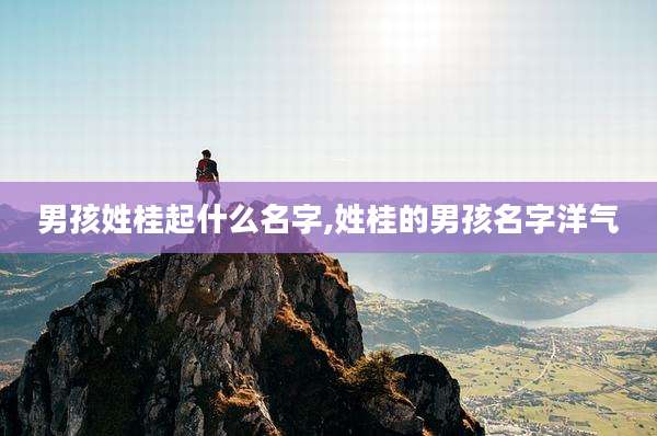 男孩姓桂起什么名字,姓桂的男孩名字洋气