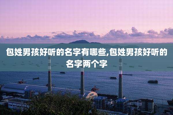 包姓男孩好听的名字有哪些,包姓男孩好听的名字两个字