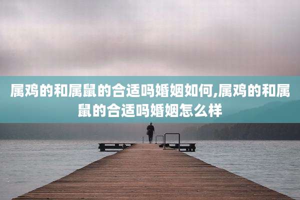 属鸡的和属鼠的合适吗婚姻如何,属鸡的和属鼠的合适吗婚姻怎么样