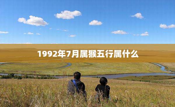 1992年7月属猴五行属什么
