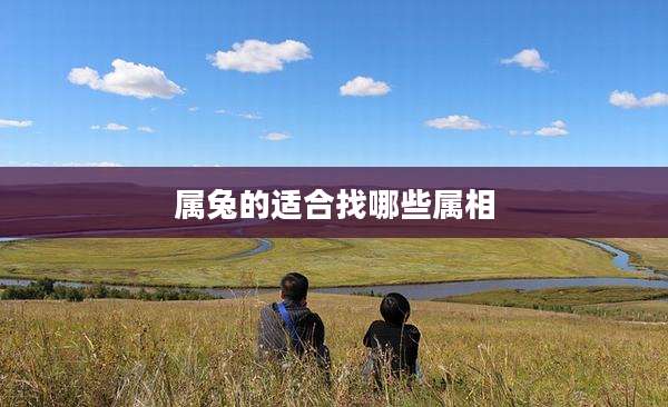 属兔的适合找哪些属相