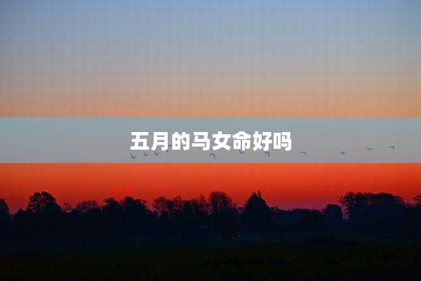 五月的马女命好吗
