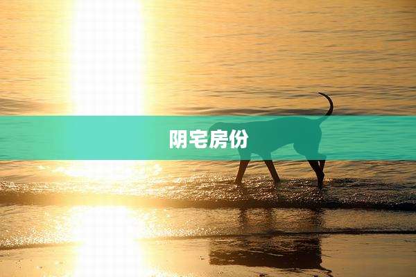 阴宅房份