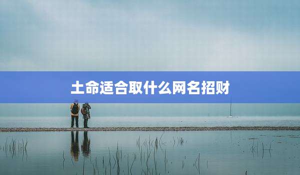 土命适合取什么网名招财
