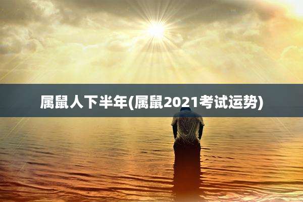 属鼠人下半年(属鼠2021考试运势)