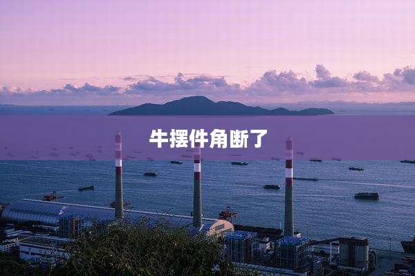 牛摆件角断了