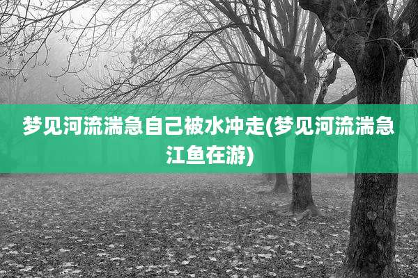 梦见河流湍急自己被水冲走(梦见河流湍急江鱼在游)