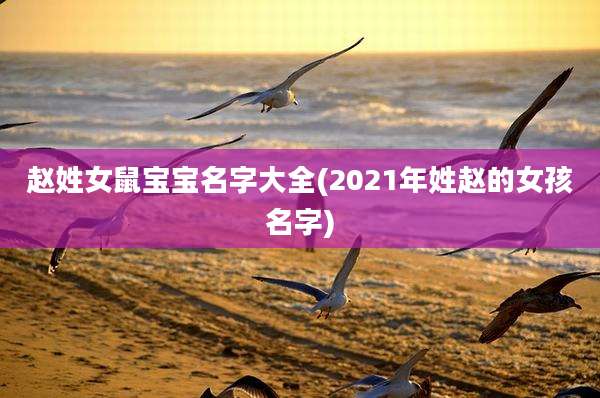 赵姓女鼠宝宝名字大全(2021年姓赵的女孩名字)