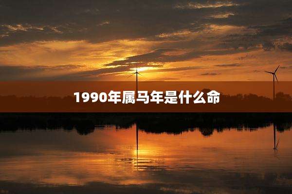 1990年属马年是什么命