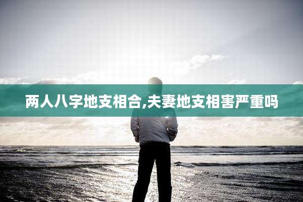 两人八字地支相合,夫妻地支相害严重吗