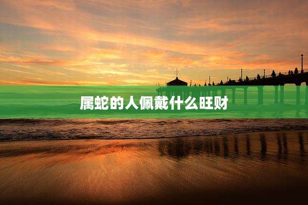 属蛇的人佩戴什么旺财