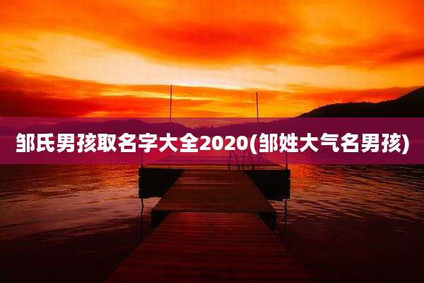 邹氏男孩取名字大全2020(邹姓大气名男孩)