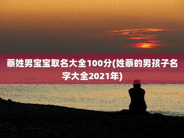 蔡姓男宝宝取名大全100分(姓蔡的男孩子名字大全2021年)