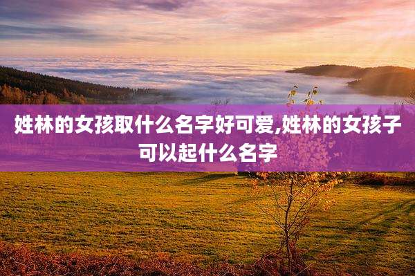 姓林的女孩取什么名字好可爱,姓林的女孩子可以起什么名字