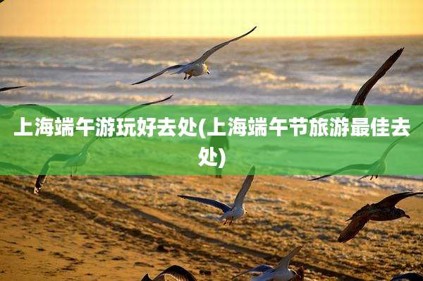 上海端午游玩好去处(上海端午节旅游最佳去处)