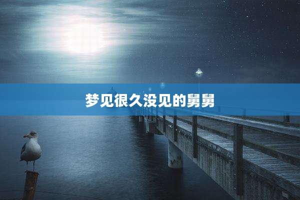 梦见很久没见的舅舅