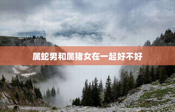 属蛇男和属猪女在一起好不好