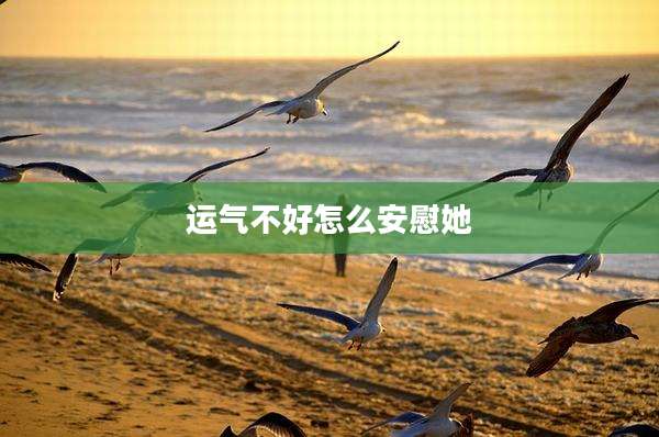 运气不好怎么安慰她
