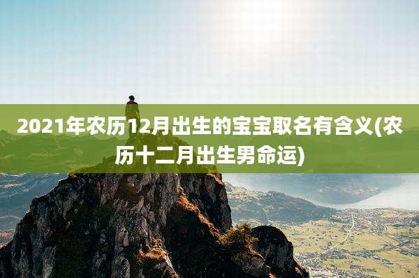 2021年农历12月出生的宝宝取名有含义(农历十二月出生男命运)