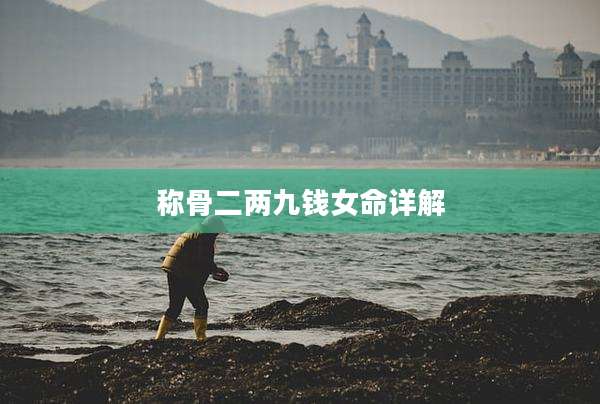 称骨二两九钱女命详解