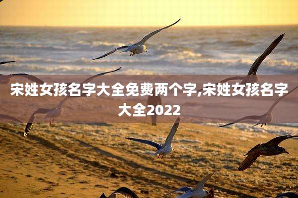 宋姓女孩名字大全免费两个字,宋姓女孩名字大全2022
