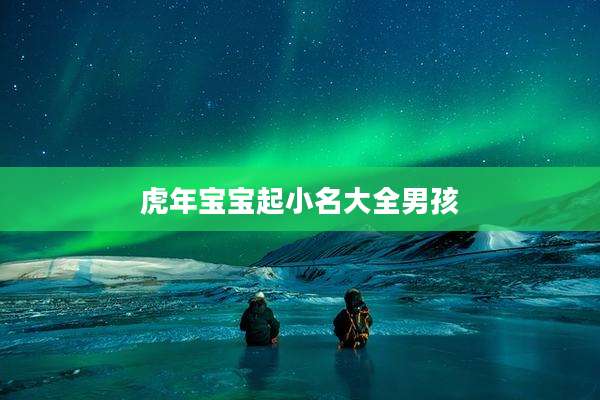 虎年宝宝起小名大全男孩