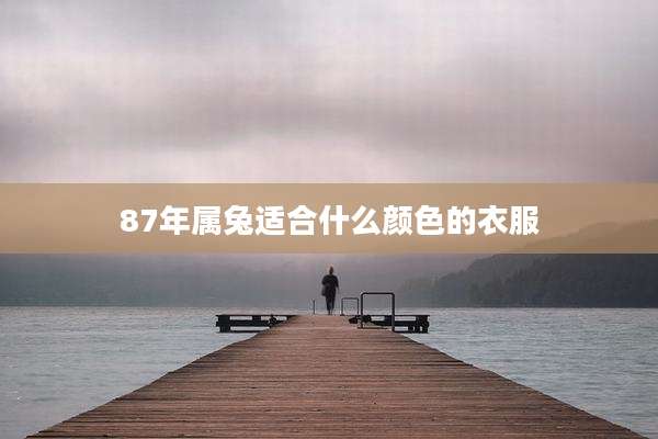 87年属兔适合什么颜色的衣服