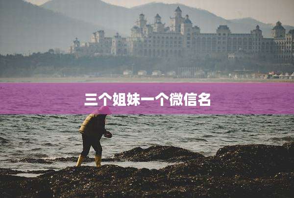 三个姐妹一个微信名