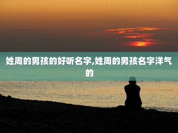 姓周的男孩的好听名字,姓周的男孩名字洋气的