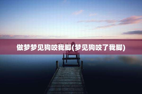 做梦梦见狗咬我脚(梦见狗咬了我脚)